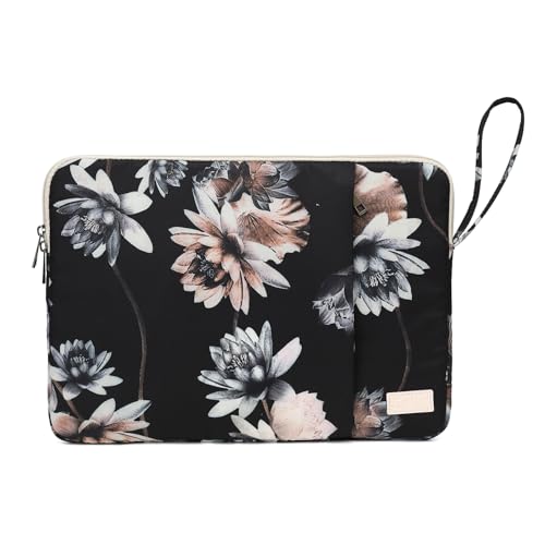 Laptop Sleeve 13.3 inch14 Inch, 15.6inchWater Resistant Traveling Computer Cover with Handle, Shockproof Protective Carrying Laptop Case (Y8-Lotus, 16 inch) - color: Y8-Lotus, size: 16 inch