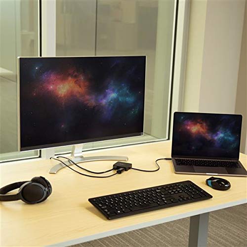 StarTech 4-in-1 USB-C Mini Dock, 4K HDMI, GbE, 5Gbps 3.0 Hub, USB-A/C | Windows, macOS, ChromeOS, iPadOS, Android, Driverless setup, 13in/34cm cable, Compact for hot-desking - style: 1x USB-A 3.0 | 1x USB C-(5Gbps) | HDMI