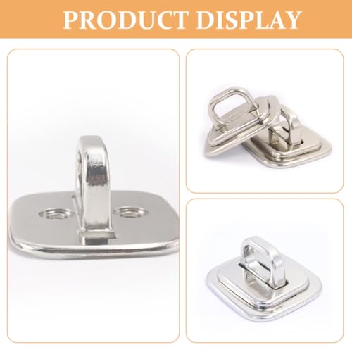 SUPVOX 2pcs Laptop Lock Anchor Fixed Base Security Plate Zinc Alloy Anti-Theft Solution Compatible with Notebook for Office and School Use