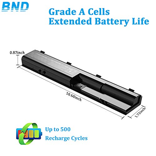 BND 4430S 4530SLaptop Battery for HP ProBook 4330s 4331s 4430s 4431s 4530s 4535s 4435s 4436s 4440s 4441s 4446s 4540s 4545s 7420, 5200mAh/6-Cells