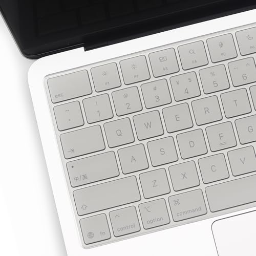 2 Pack Keyboard Cover for 2026 MacBook Neo 13" (Touch ID) & MacBook Pro 14"/16" M5-M1 Pro/Max, M5-M2 & MacBook Air 13"/15" M5-M1, Keyboard Protective Skin US Layout-TPU - color: GreyTPU+TPU