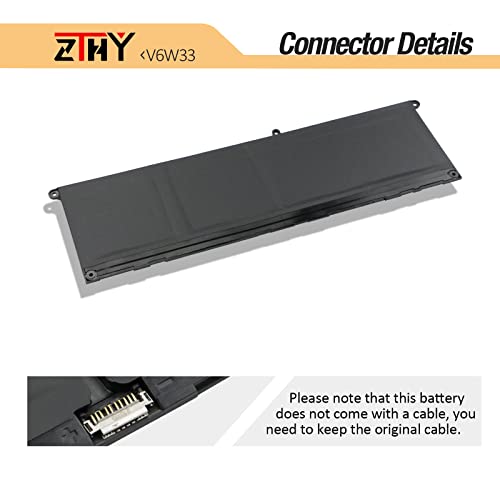 54Wh V6W33 Laptop Battery Replacement for Dell Inspiron 3510 3511 3515 5310 | 5410 5418 5510 5515 5518 5625 5630 5635 7415 7435 7425 7430 7445 2-in-1 Latitude 3320 3330 3420 3520 Vostro 3515 3525 4-Cell - size: 11.22*3.54*0.2 inch V6W33