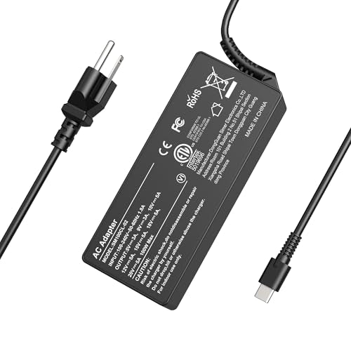 WZXHU 100W USB C Laptop Charger Compatible with Lenovo Thinkpad Yoga Chromebook, Mac Book Pro/Air 16 15 14 13 Inch, HP, Dell, Acer, Asus, Google Fast Type C Adapter Power Cord