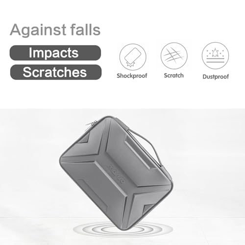 MOSISO Laptop Case 15.6 inch, 15-16 inch Laptop Sleeve, Gray | Compatible with MacBook Pro 16 / Air 15,HP Acer Dell Lenovo ASUS,Artistic Geometric EVA Carrying Case Hard Shell with Handle - color: Gray, size: 15.6 inch