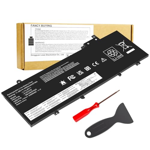 Fancy Buying 01AV479 L17L3P71 L17M3P72 Laptop Battery for Lenovo ThinkPad T480S Series Notebook 01AV478 01AV480 01AV479 SB10K97621 SB10K97622 SB10K97620 11.58V/57Wh - size: 10.47*3.74*0.2inch L17L3P71