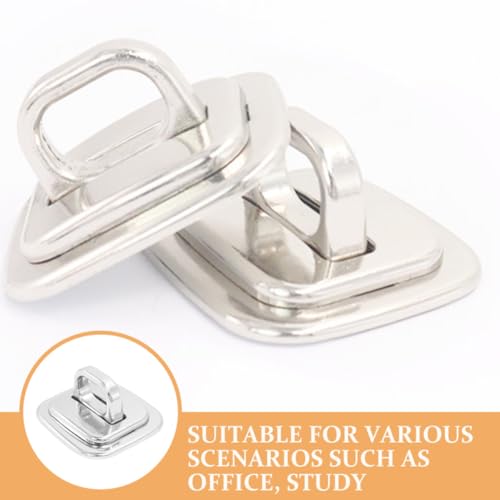 NUOBESTY Laptop Base Fixed Security 2pcs Anchors with Lock Zinc Alloy Plate Antitheft Solution Versatile Compatibility and Notebooks, for Library and School Use