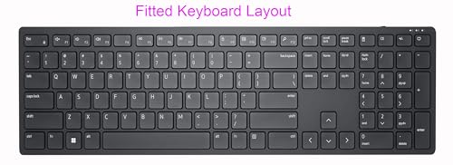Silicone Keyboard Cover Skin Compatible for Dell Pro KM5221W KB500 KB700 Keyboards & Dell Wireless Bluetooth Keyboard KM7321W (Pink) - color: Pink