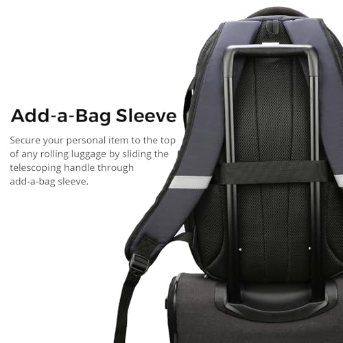 Swissdigital Design Laptop Backpack with USB Charging Port, Travel Backpack Fits 15.6 inches Computer, 31L College School Backpack for Men, Blue Camo | SD803-92 - color: Blue Camo