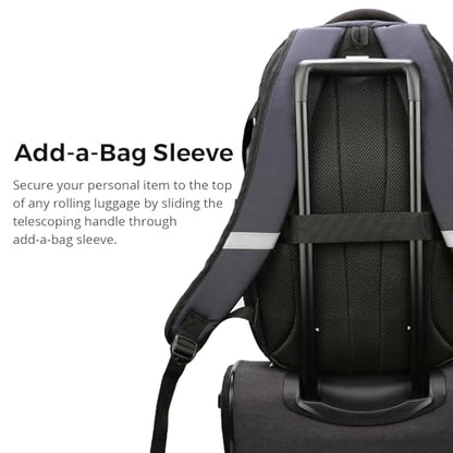 Swissdigital Design Laptop Backpack with USB Charging Port, Travel Backpack Fits 15.6 inches Computer, 31L College School Backpack for Men, Blue Camo | SD803-92 - color: Blue Camo