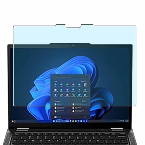 Puccy Anti Blue Light Tempered Glass Screen Protector Film, compatible with Lenovo ThinkPad X13 2-in-1 Gen 5 13.3" Laptop (Active Area Cover Only) Protective Protectors Guard