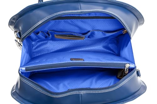 McKlein Glen Ellyn,15" Leather Detachable -Wheeled Ladies' Laptop/Computer & Tablet Business Briefcase Bag/Women's Rolling Overnight Travel Bag, Removable trolley case - color: Sand