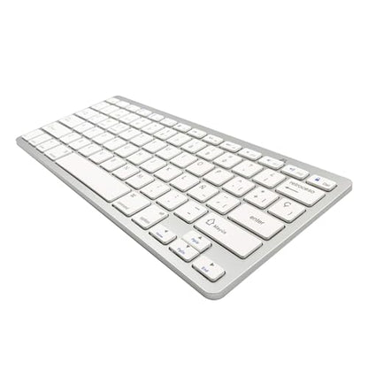 Wireless Spanish Keyboard, Minority Language Keypad Ultra Thin Lightweight Silent Bluetooth Keyboards for Laptop/PC/Tablet/Desktop/Smart TV Teclado Español (Spanish) - style: Spanish
