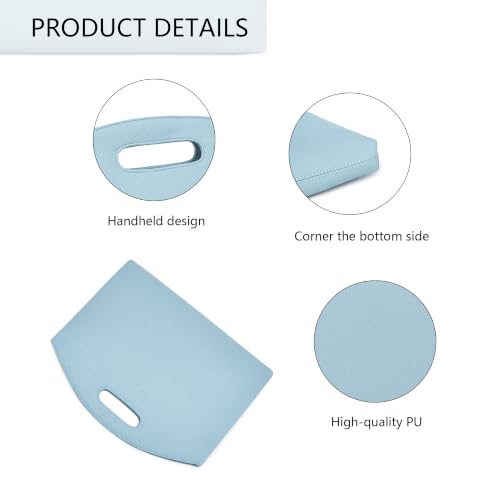 Official Document Computer Bag Stylishly Sleek with Multiple Compartments and Easy to Carry Design - color: Phthalocyanine Blue/Pu