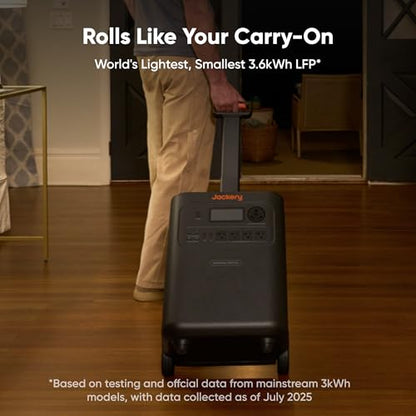 Jackery HomePower 3600 Plus Portable Power Station, 3600W AC Output, 3584Wh LFP Solar Generator, Expandable up to 21kWh, Essential Home Backup for Home Use, Emergencies, RV (Solar Panel Optional)