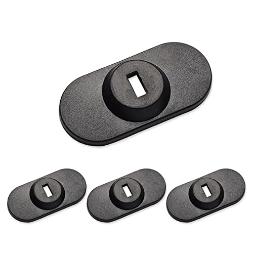 Laptop Cable Lock Hardware Security Cable Lock Anti Theft Combination Lock for iPad Tablet Laptop MacBook and All Other Notebooks and Tablets （4pcs White - color: Rectangular black 4Pcs