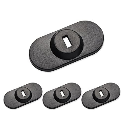Laptop Cable Lock Hardware Security Cable Lock Anti Theft Combination Lock for iPad Tablet Laptop MacBook and All Other Notebooks and Tablets （4pcs White - color: Rectangular black 4Pcs