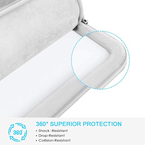 Lacdo 360° Protective Laptop Sleeve Case for 14 inch New MacBook Pro M5 Pro/Max A3426 A3427 (2026), M5/M4/M3/M2/M1 A3434 A3112 A3401 A3185 A2918 A2992, 13.8 inch Surface Laptop 7th Computer Bag, Gray - color: Gray, size: New MacBook Pro 14 Inch
