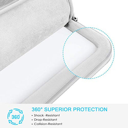 Lacdo 360° Protective Laptop Sleeve Case for 14 inch New MacBook Pro M5 Pro/Max A3426 A3427 (2026), M5/M4/M3/M2/M1 A3434 A3112 A3401 A3185 A2918 A2992, 13.8 inch Surface Laptop 7th Computer Bag, Gray - color: Gray, size: New MacBook Pro 14 Inch