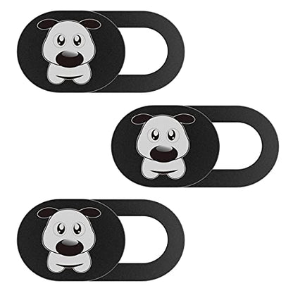 Cute Webcam Cover Slide Ultra Thin 0.027in Web Camera Lens Shutter for Laptop/iPhone/iPad/Smartphone- Protection Against Surveillance(3Pack)