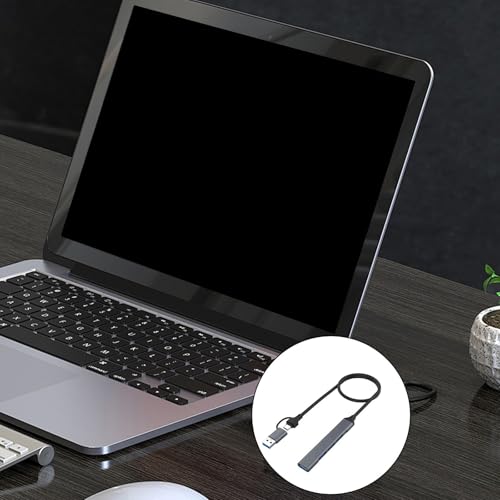 Aluminum 4/7 Port USB C Adapter Docking Station USB2.0+USB3.0 Laptop Dock