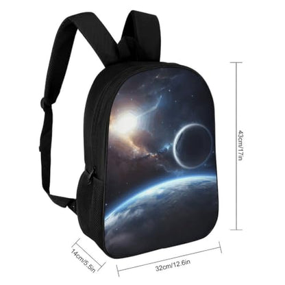 Laptop Backpack with Pocket, Large, Adjustable 17 Inch Bag, Waterproof | Planet Computer Bag for Work, Breathable, Expandable Backpack for Women Men, Portable