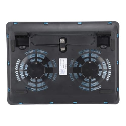 SUNGOOYUE Laptop Cooling Pad, Dual High Performance Fans 15dB Quiet Ergonomic Adjustable Stand Premium Metal Mesh 1.5mm Aperture,for 17 Inch Laptop