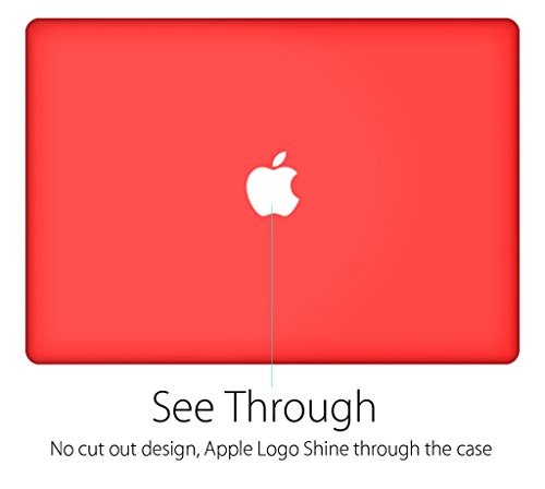 UESWILL Matte Hard Shell Case Cover Compatible with MacBook Pro (Retina, 13 inch, Early 2015/2014/2013/Late 2012), Model A1502/A1425, No CD-ROM, No USB-C, Red - color: Red, size: MacBook Pro 13" Retina A1502/A1425