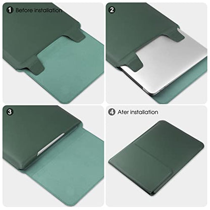 HoYiXi 13 Inch Laptop Sleeve Case Bag Compatible with MacBook Neo 2026/MacBook Air 13 M1 M2 2022-2018/MacBook Pro 13 M2 2022-2016/Surface Pro 8 2021/Surface Go 3 13-13.6'' Dell HP ASUS Acer PC, Green - color: Green, size: 13-13.3 in