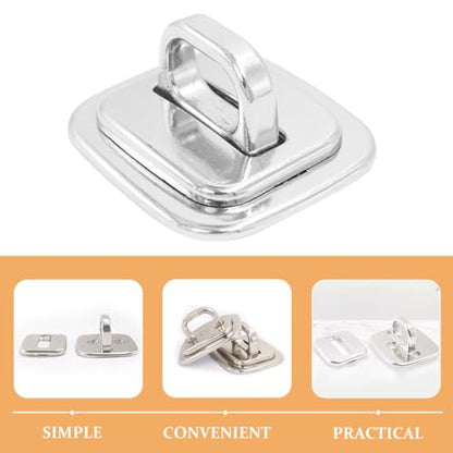 Mikikit Laptop Cable Lock Anchor Security Base Plate Anti-Theft Lock for Laptops Monitors and Electronics 4PCS Desk Mount