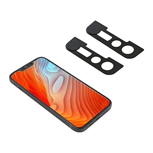 Front Camera Cover Compatible for iPhone 17e /16e /13/13 Mini/13 Pro/13 Pro Max/,Webcam Cover Protect Privacy and Security,Privacy Camera Cover Not A ffect Face ID, 2 Pack-Black - color: Black
