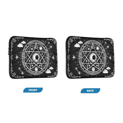 Mystic Array Black Padded Laptop Sleeve Case 13 Inch Soft Quilted Laptop Bag Waterproof Computer Sleeves - color: Mystic Array Black, size: Medium