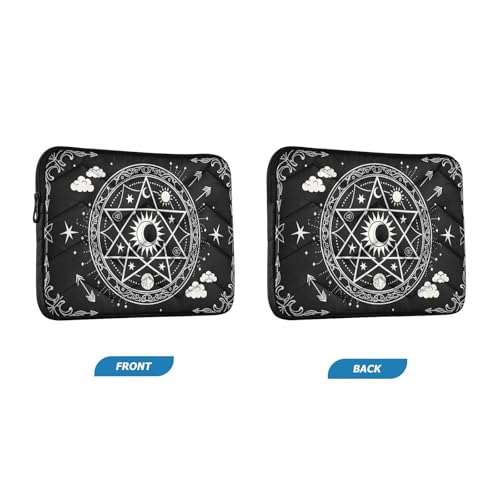 Mystic Array Black 15-16 Inch Quilted Laptop Sleeve Case Soft Notebook Protector Bag Computer Carrying Case - color: Mystic Array Black, size: Large