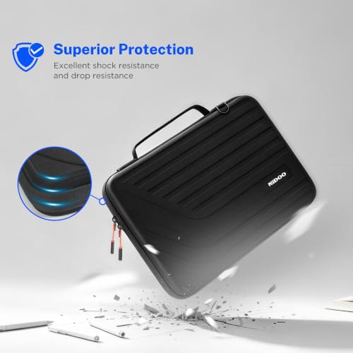 NIDOO 13.3 inch Laptop Sleeve Carrying Case 14 inch Computer Bag Shockproof Hard Shell Protective Cover Handle for 13 inch MacBook Air Pro/13.5" Surface Laptop 6/14" ThinkPad E14 Gen 6/ Dell HP Asus