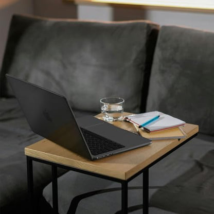 EooCoo Case for MacBook Air 15 inch M5 M4 M3 M2 2026-2023, Crystal Black | Easy to Install, Sturdy, Plastic Hard Shell Case & Keyboard Cover & Screen Protector, Model: A3448 A3241 A3114 A2941 - color: Crystal Black