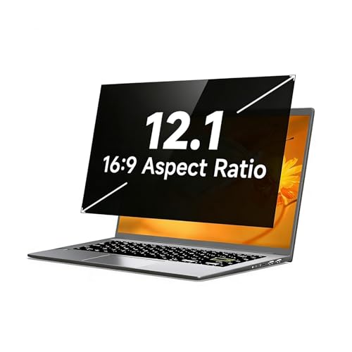 Easy to Install for 16:9 Aspect Ratio - Anti-Glare Blue Light Filtering, Eye Protection Removable Anti-Scratch Privacy Shield Screen 14in Reusable(12.1inch/26.1x16.3 cm) - size: 12.1inch/26.1x16.3 cm