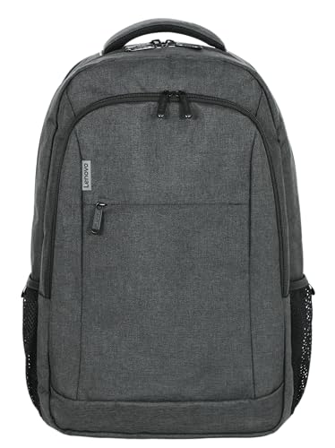 Lenovo B325 Laptop Backpack, Grey, 17-Inch, Water-Resistant Travel Backpack with External USB Port, Anti-Theft Design, Luggage Strap, for Men & Women, Perfect for Work, and Travel - color: Grey