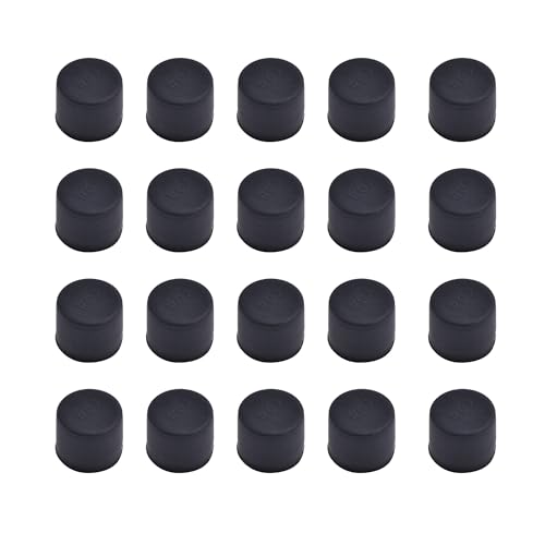 20 PCS RCA Port Anti-dust Plugs, Silicone Covers Caps Stoppers, Port Protector for Desktops Amplifiers DVD TV etc, ID; 0.31" - size: RCA/Black/20 PCS