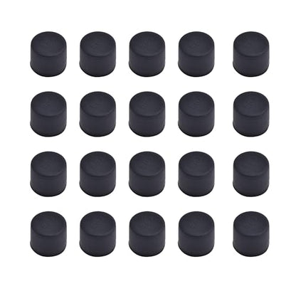 20 PCS RCA Port Anti-dust Plugs, Silicone Covers Caps Stoppers, Port Protector for Desktops Amplifiers DVD TV etc, ID; 0.31" - size: RCA/Black/20 PCS