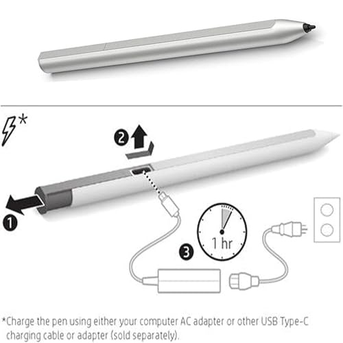 Active Pen L70858-001 (AES 2.0 USI Garaged/Rechargeable G3) 4096 Pressure Levels Digital Stylus for EliteBook x360, Chromebook x2 - Rechargeable with Palm Rejection - style: AES 2.0 USI