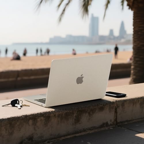 BlueSwan for MacBook Air 13 inch Case, M5 M4 M3 M2 2026-2022 Laptop Cover | 100% Match Official Color, Matte Grippy Texture, Scratch Resistant, Easy to Snap on, Air 13.6 Protective Hard Shell - color: Starlight Clear