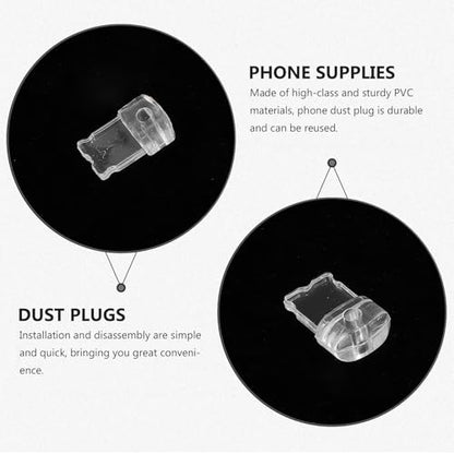 Sosoport 10pcs Dust Plugs Anti-Dust Plug Mobile Phone Dust Plugs Lightning Charging Port Cover for Lightning Port - size: For iPhone