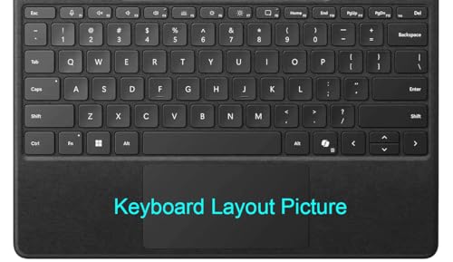 Ultra Thin Keyboard Skin Cover Protector Compatible for 2024 Surface Pro Flex Keyboard, US Keyboard Layout (TPU) (Clear) - size: Compatible for 2024 Surface Pro Flex Keyboard