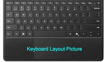 Ultra Thin Keyboard Skin Cover Protector Compatible for 2024 Surface Pro Flex Keyboard, US Keyboard Layout (TPU) (Clear) - size: Compatible for 2024 Surface Pro Flex Keyboard