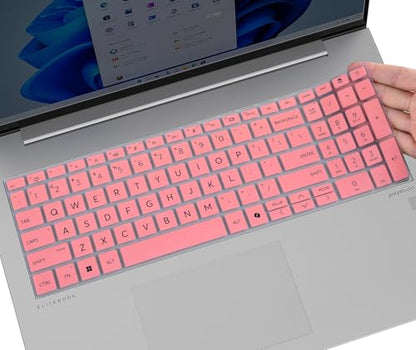 CaseBuy Keyboard Cover Skin for 2026-2024 HP EliteBook 16 inch Laptop | for HP EliteBook 6 G1a 16", EliteBook 660/665 G11 16 inch, HP ProBook 460/465 G11 16-in Accessories Protective Skin, Pink - color: Pink