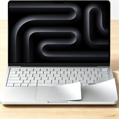 Palm Rest Skin for MacBook Pro 14 inch (M5 M4 M3 M2 M1 Pro/Max Chip, 2026-2021) with TrackPad Cover Film, MacBook Pro 14 Protective Cover Skin Palm Sticker (Silver)