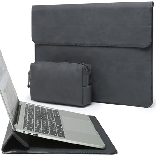 HYZUO 13 Inch Laptop Case Sleeve with Stand for MacBook Air, Graphite | for MacBook Air 13 M5-M1, 2026 13" MacBook Neo, 2026-2016 MacBook Pro 13 M2 M1, iPad Pro/Air 13, Surface Pro 12-3, XPS 13 - color: Graphite, size: 13 Inch