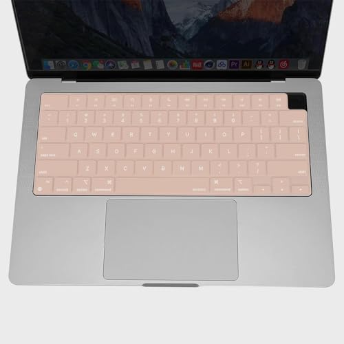 MOSISO Keyboard Cover with Solid Texture, Laptop keyboard Cover | Compatible with MacBook Air 15 inch M3 A3114 M2 A2941/Air 13.6 A3113 A2681/Pro 14/16 M4 M3 M2 M1 - color: Camel