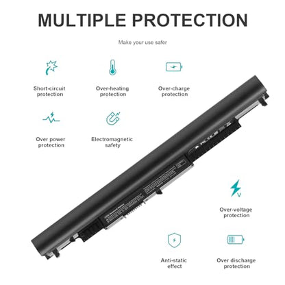 807956-001 Laptop Battery for HP Spare 807957-001 807612-421 807611-421 807611-131 HS04 HS03 HSTNN-LB6U 15-AY039WM 15-AY041WM 15-AY009DX 15-AY052NR TPN-I119 TPN-I120 TPN-I124 240 245 246 250 256 G4/G5 - size: 10.79*0.9*0.82inch