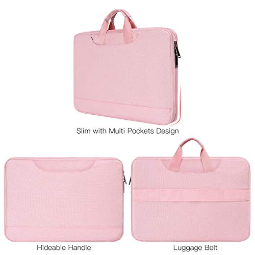 11.6-12.9 Inch Laptop Bag Sleeve Women Ladies TSA Briefcase for Macbook Neo 13 A18 Pro A3404, 13" iPad Pro M5 M4, iPad Air 13 M4 M3 2026 2025, iPad 12.9", Acer Lenovo Dell Chromebook 11.6" Case, Pink - color: Pink, size: 11.6-12.9 Inch
