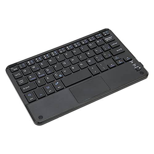 Wireless BT Keyboard, 7in Ultraslim Portable Aluminum Alloy Keyboard with Touchpad for